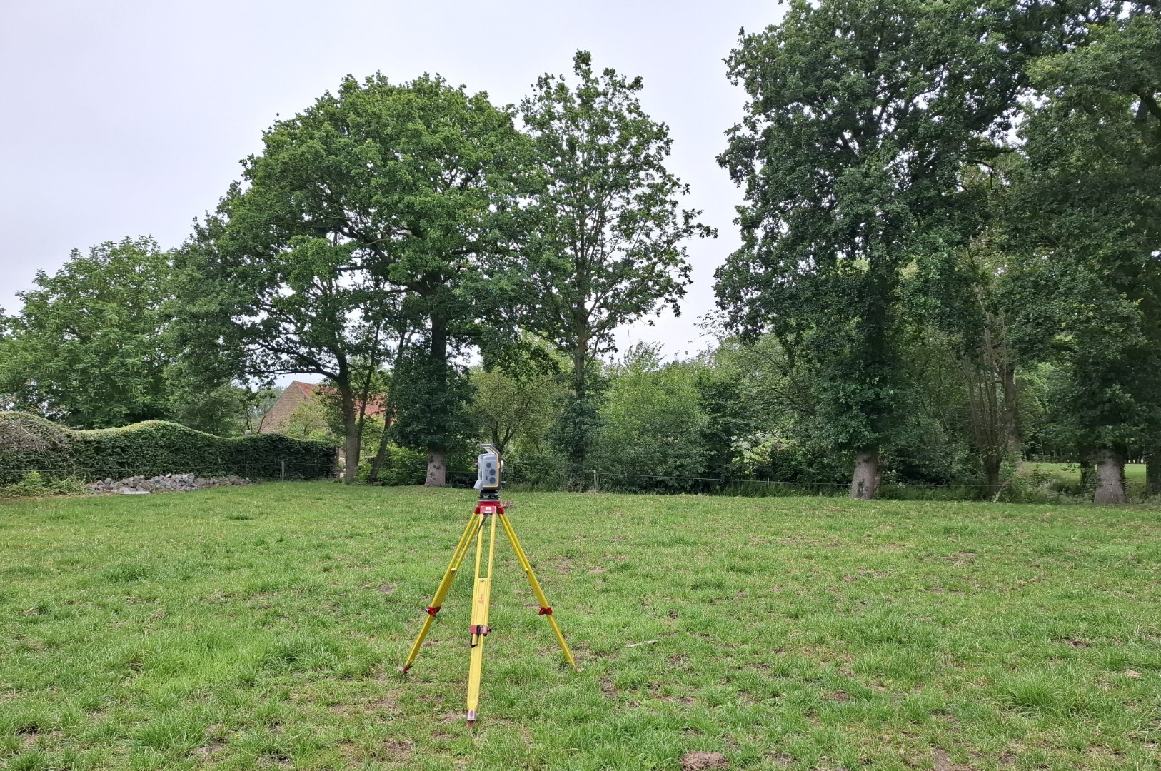 Afpaling op het terrein in Jabbeke